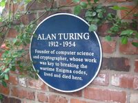 Turing Plaque