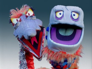 two headed monster sesame street plush