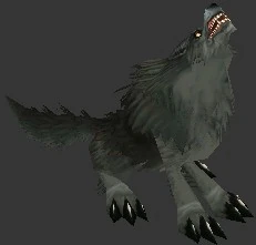 Deathfang as a little wolf