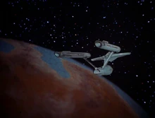 Enterprise orbits Camus II