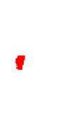 Map of Alabama highlighting Hale County