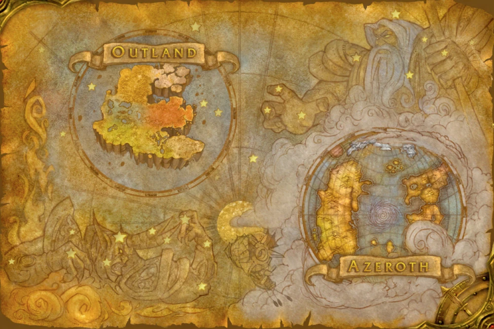 World+of+warcraft+map+outland