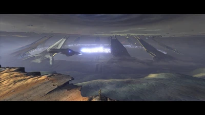 Covenant Assault Carriers guarding The Portal