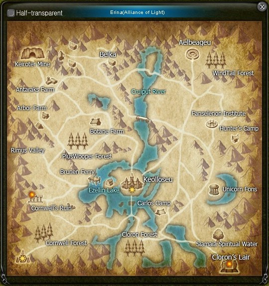 Shaiya Monster Maps