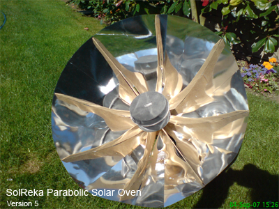 SolReka parabolic solar oven version5