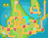 Localización de la ruta 210 en Sinnoh