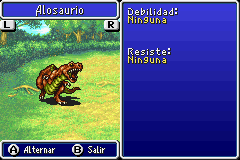 Estadisticas Alosaurio 2