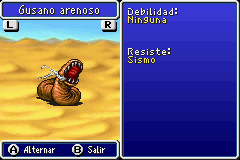 Estadisticas Gusano Arenoso 2