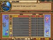 Alhazred Trainable Spells