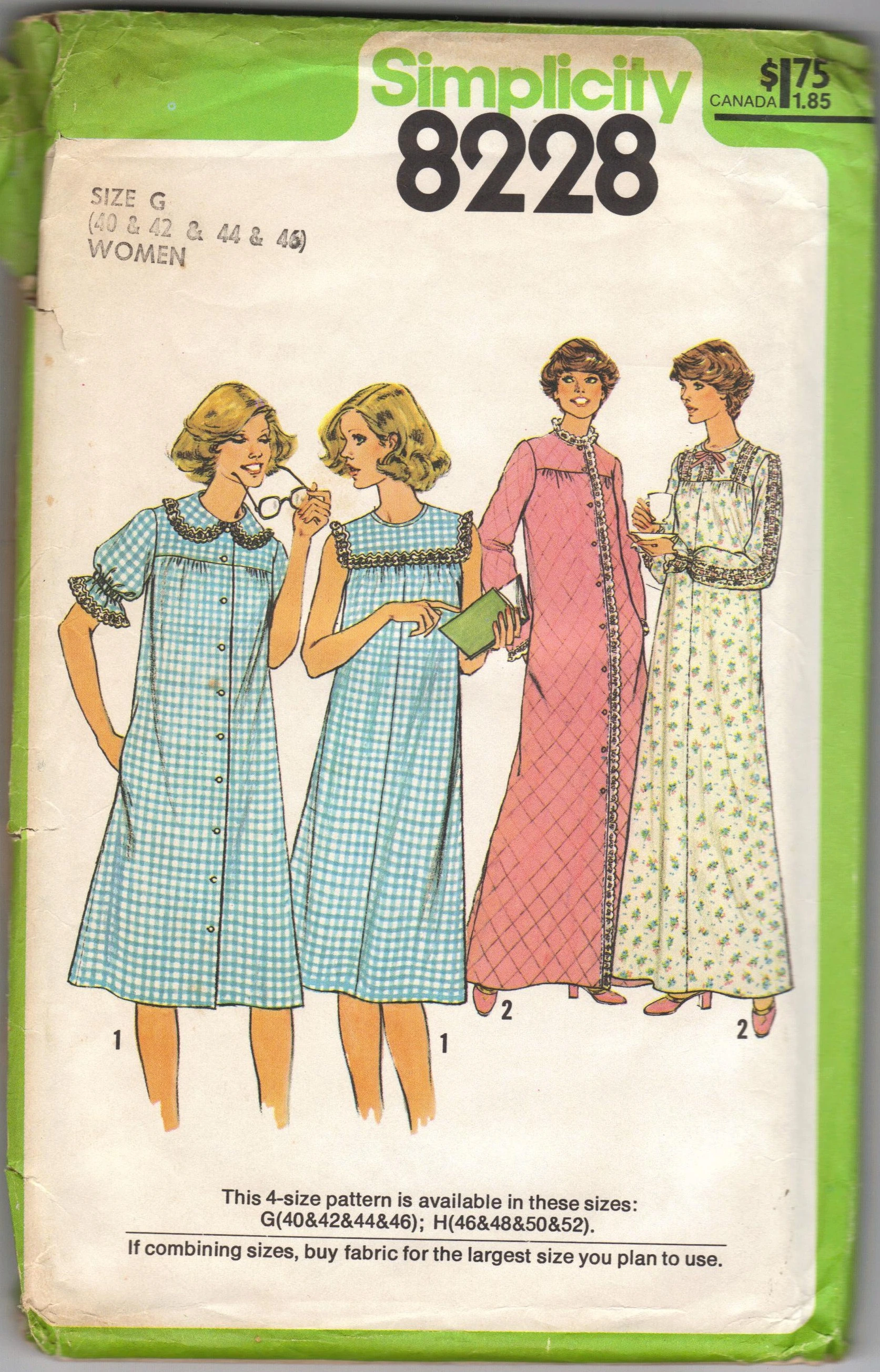 Simplicity 8228 - Vintage Sewing Patterns