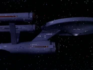 USS Enterprise (NCC-1701) begins to cloak