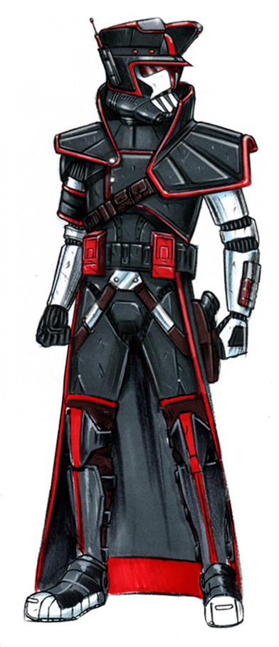 red armor clone trooper