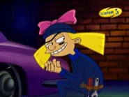 Helga as robber