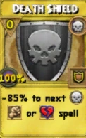 Death Shield Treasure Card