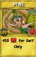Pixie Treasure Card