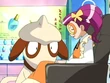 EP495 Smeargle haciendo la manicura a Jesselina