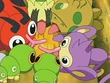EP499 Pokémon comiendo la miel del árbol