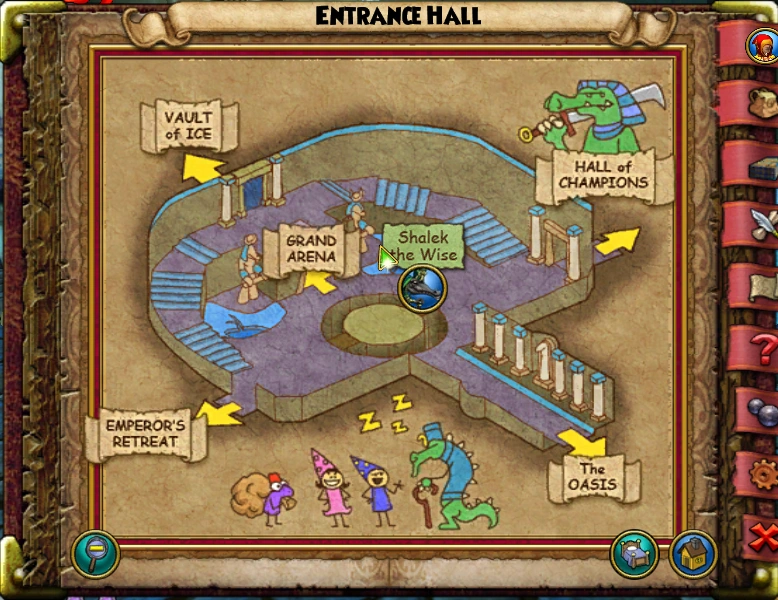 Entrance Hall Map