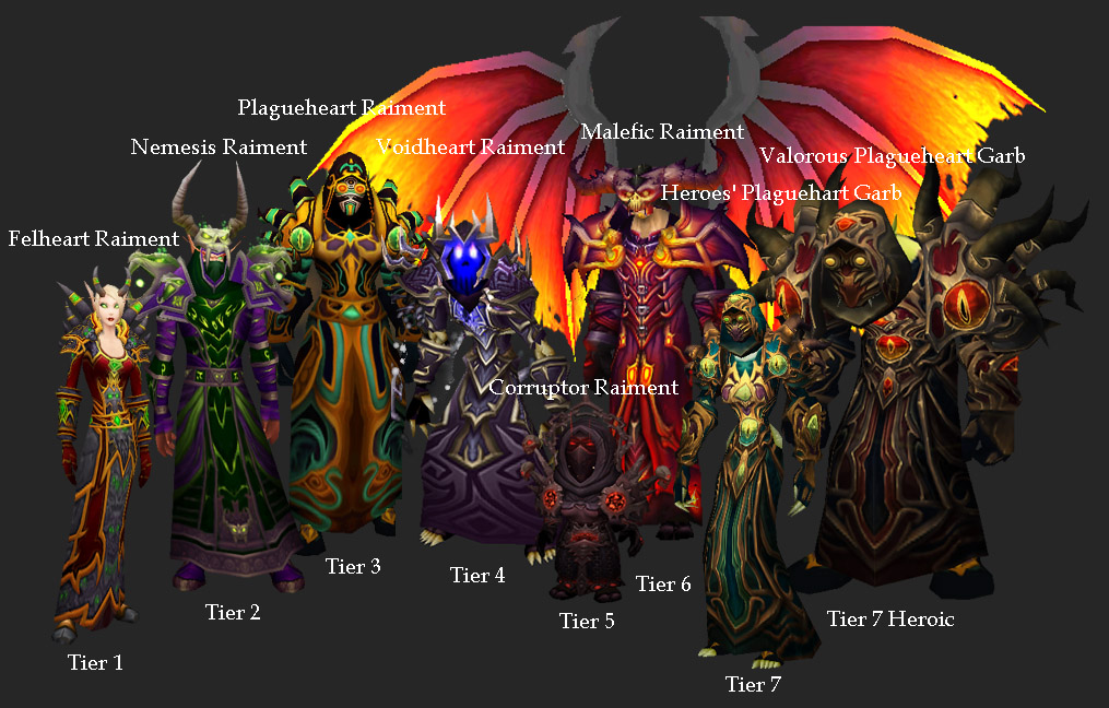 WoW Warlock Tier Sets