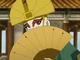 Aang in Kyoshi's attire