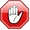 Stop hand nuvola svg
