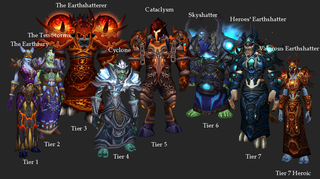 WoW Shaman Tier Sets