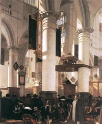 Interior of a Calvinist church