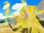 Hippowdon resulta inmune a rayo.
