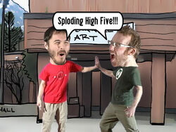 Wart-sploding-high-five