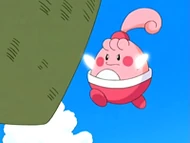 EP539 Happiny usando destructor