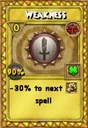 Weakness Treasure Card