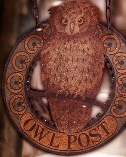 Owl Post Sign