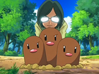 Conway montado en Dugtrio