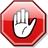 240px-Stop hand nuvola.svg