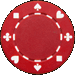 Standard 75x75 collect pokerchip red 01