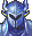 Retrato de Cecil del menú como Caballero Negro en GBA