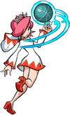 The White Mage in Mario Hoops 3-on-3.