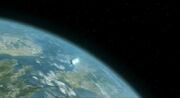 Akaali Homeworld from orbit