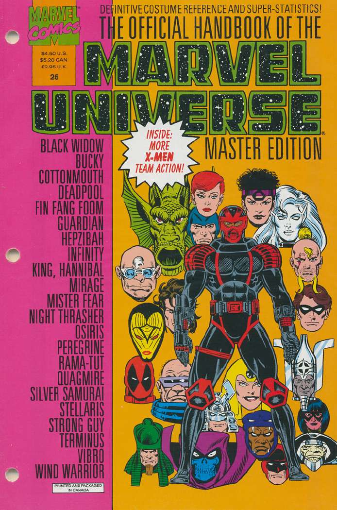 Official Handbook of the Marvel Universe Master Edition Vol 1 25 Marvel Comics Database