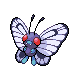 Imagen de Butterfree hembra en Pokémon Oro HeartGold y Plata SoulSilver