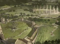 Location of The Whomping Willow and Quidditch Pitch (Concept Artwork for the HP3 movie).jpg