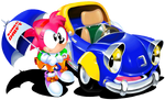 Amy with car.png