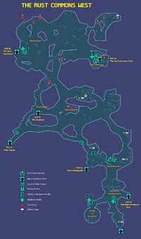The Rust Commons West Map