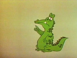 Gator pointing