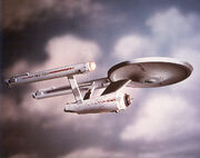 USS Enterprise three foot model
