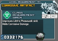 Level5SirenCorrosiveArtifact