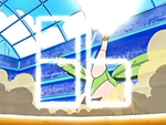 Tropius usando rayo solar.