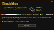 Toolbar reward