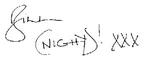Bill Nighy's signature