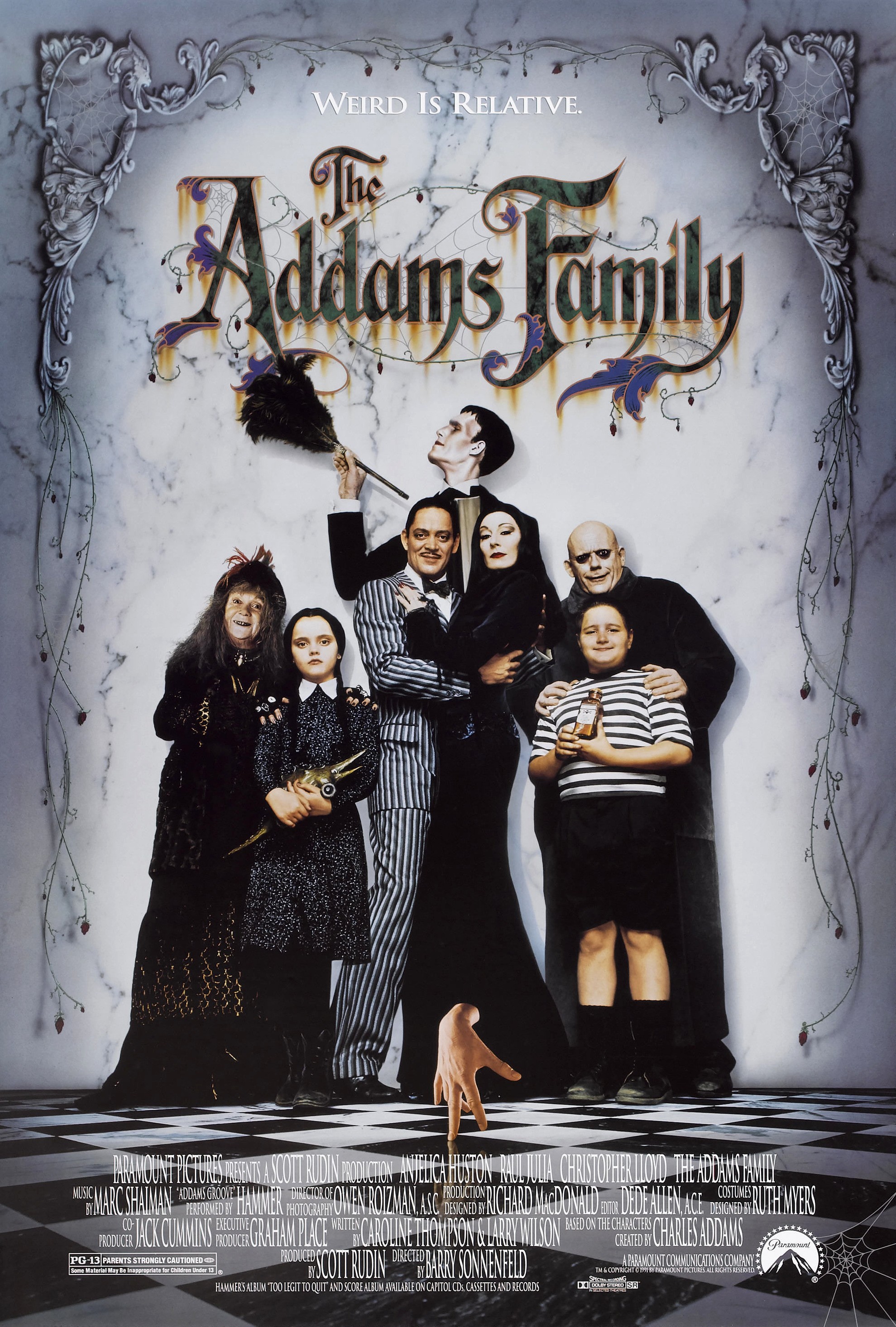 The Addams Family Poster 2 Internet Movie Poster Awards Gallery Family Movie Poster Best Halloween Movies Addams Family Movie